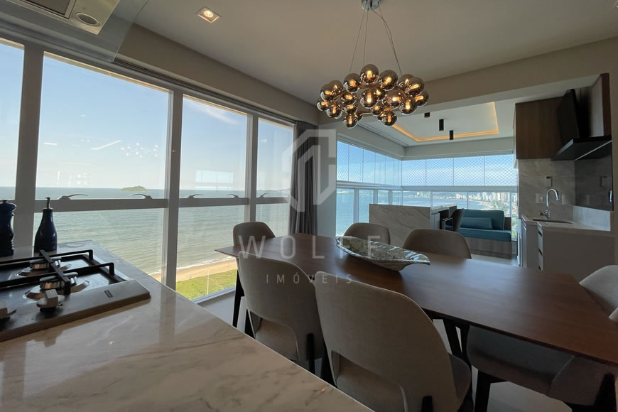 JD1271 - Apartamento Frente Mar Finamente Mobiliado