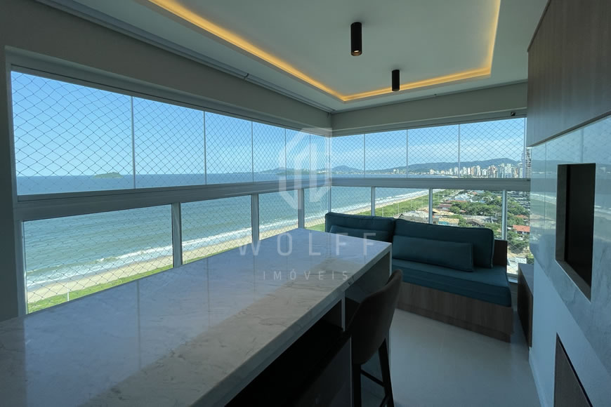 JD1271 - Apartamento Frente Mar Finamente Mobiliado