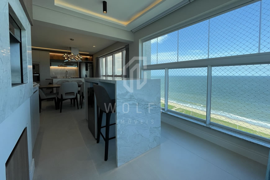 JD1271 - Apartamento Frente Mar Finamente Mobiliado