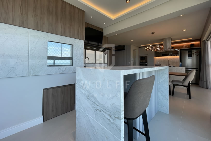 JD1271 - Apartamento Frente Mar Finamente Mobiliado