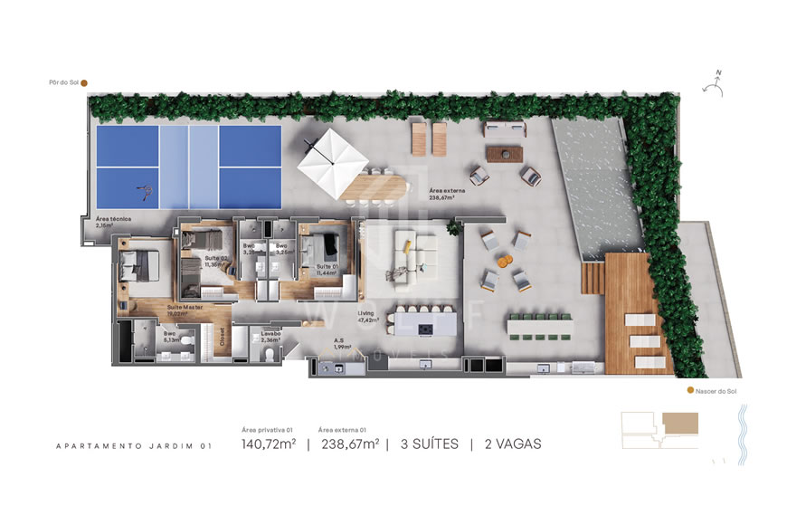 JD1282 - Grant Vista - Apartamentos em Excelente Localização no Bairro Itajuba