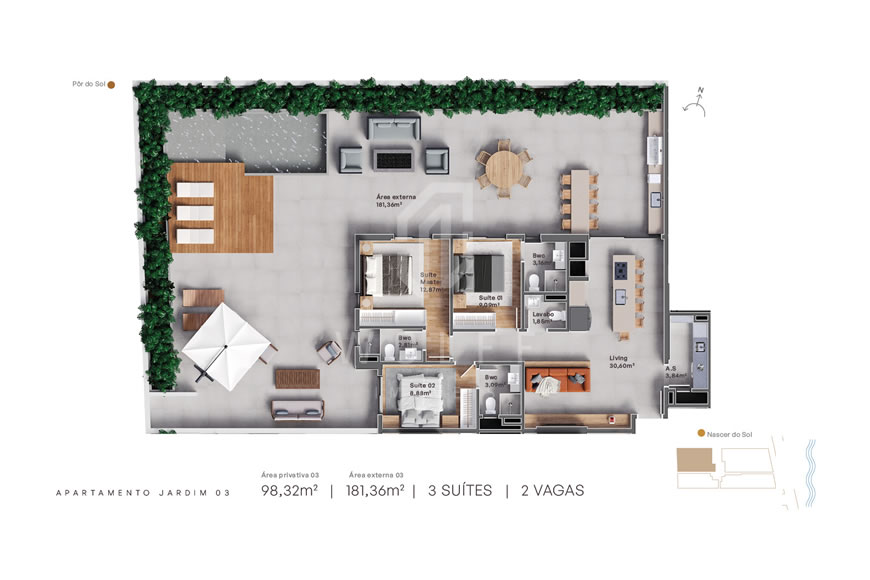 JD1282 - Grant Vista - Apartamentos em Excelente Localização no Bairro Itajuba