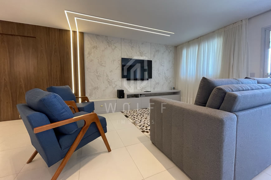 JD1287 - Apartamento Mobiliado com Excelente Vista Mar