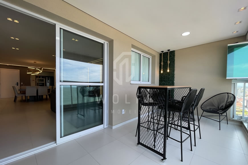 JD1287 - Apartamento Mobiliado com Excelente Vista Mar