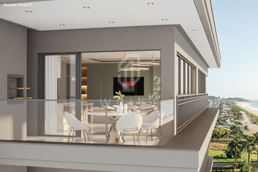 JD1301 - Apartamentos Estilo Neoclássico na Quadra Mar