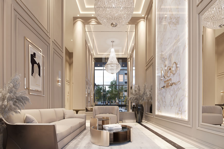 JD1301 - Apartamentos Estilo Neoclássico na Quadra Mar