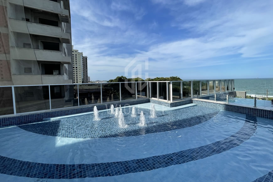 JD1308 - Apartamento mobiliado de frente para o mar
