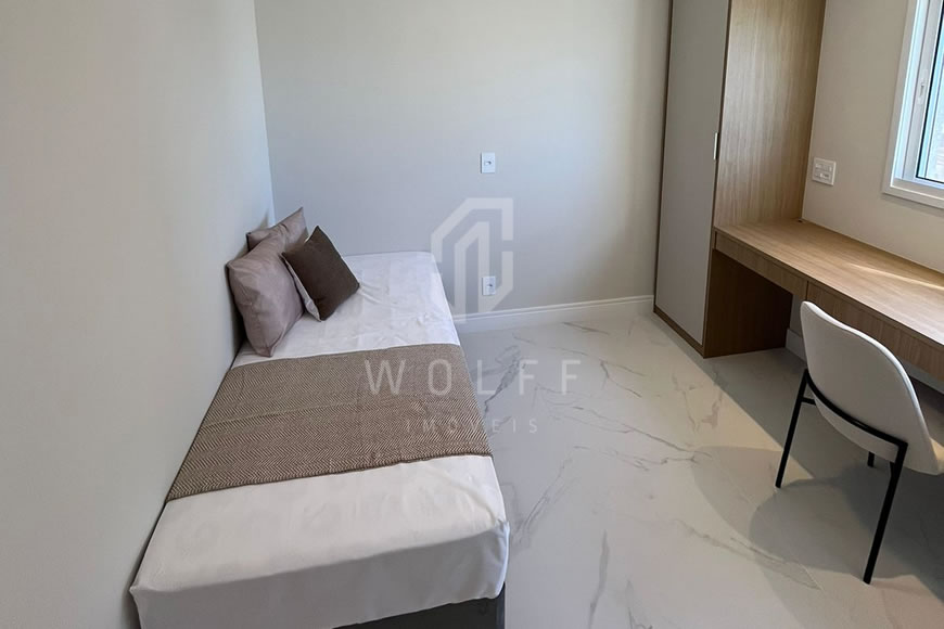 JD1308 - Apartamento mobiliado de frente para o mar