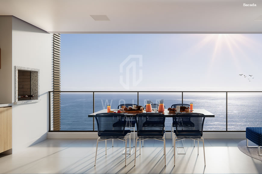 JD1324 - Apartamento Frente Mar na Praia do Tabuleiro