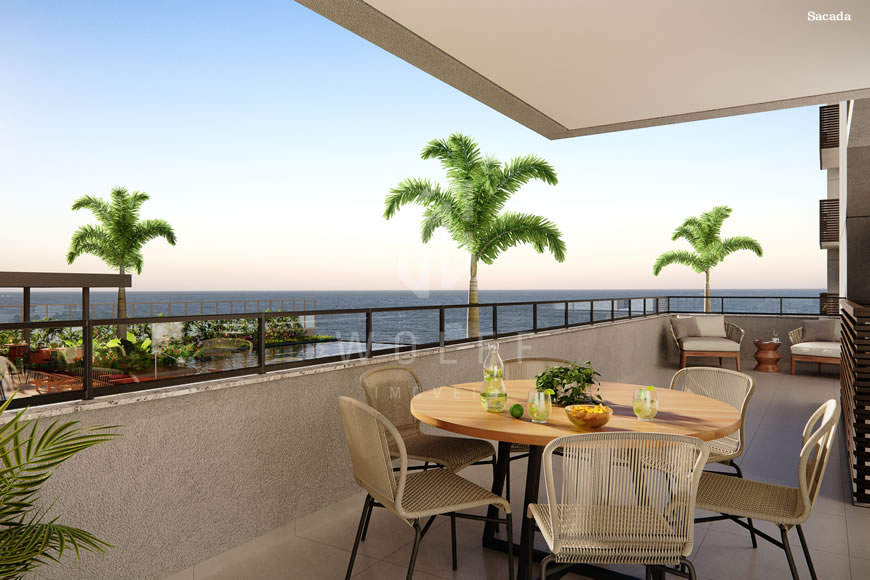 JD1324 - Apartamento Frente Mar na Praia do Tabuleiro