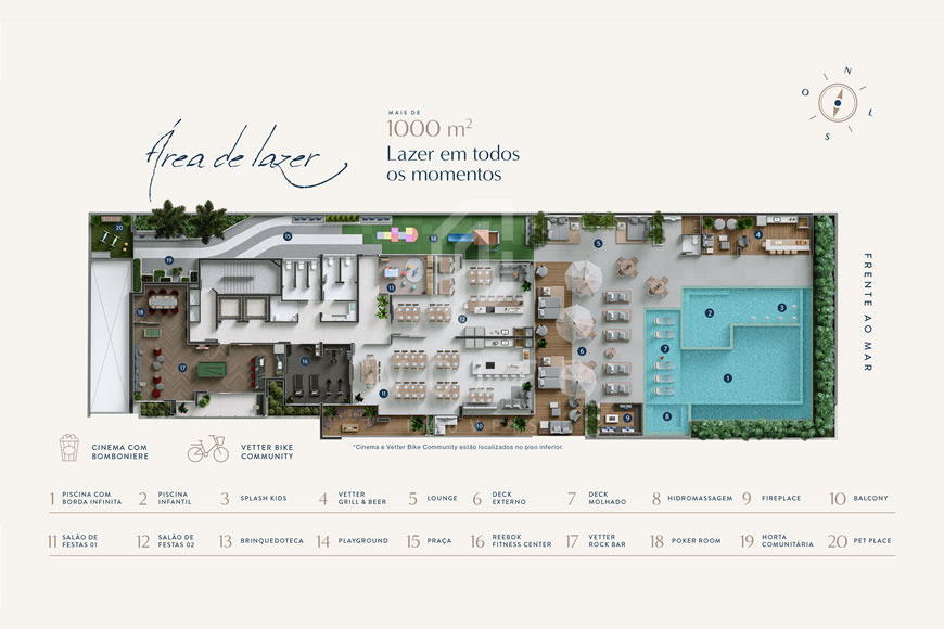 JD1333 - Breeze Tower - Apartamento de 02 suítes com Vista Mar 