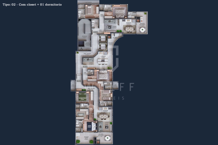 JD1348 - Brisa Residence - Apartamentos a 80m da Praia