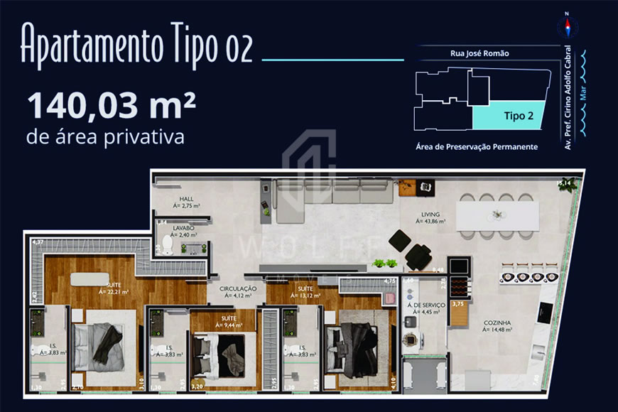 JD1353 - Ilha de San Blás - Apartamento Frente Mar