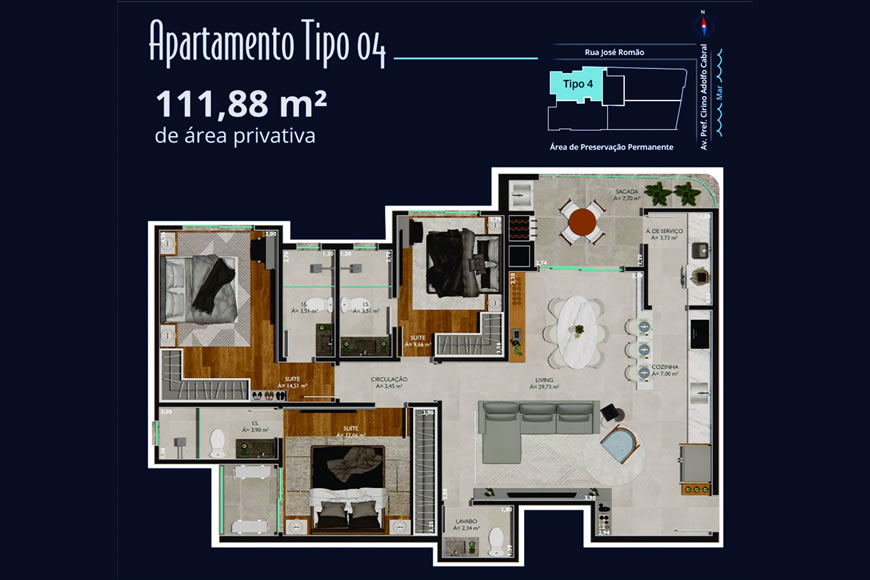 JD1353 - Ilha de San Blás - Apartamento Frente Mar