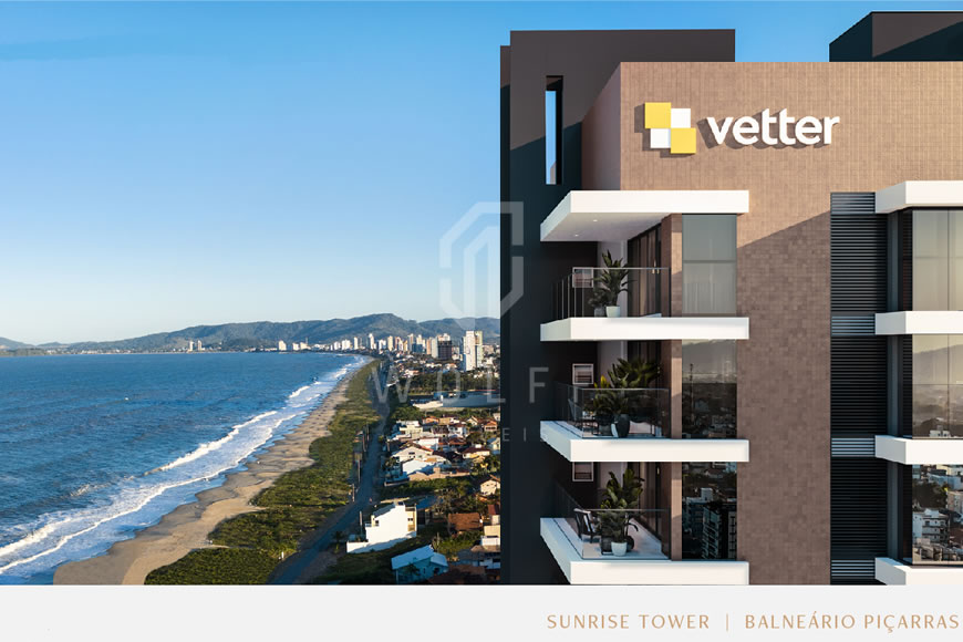 JD1355 - Sunrise Tower - Apartamento Sofisticado com Vista para o Mar