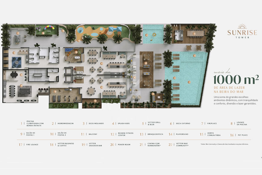JD1355 - Sunrise Tower - Apartamento Sofisticado com Vista para o Mar