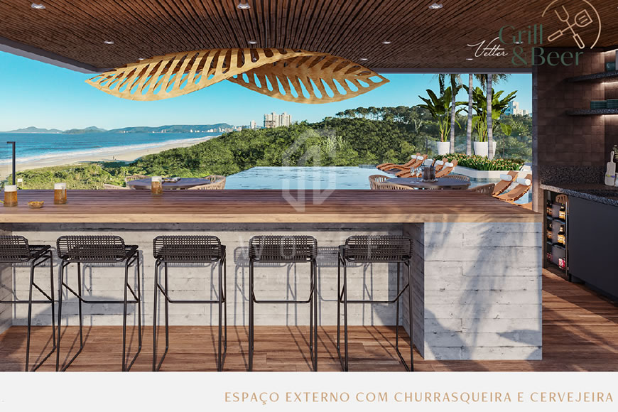 JD1355 - Sunrise Tower - Apartamento Sofisticado com Vista para o Mar