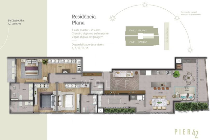 JD1358 - Pier 42 - Apartamento_com Projeto Diferenciado