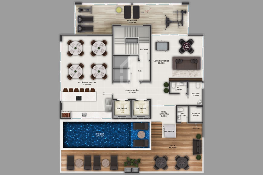 JD1359 - Ilha de Bali - Apartamento com Alto Padrão de Acabamento