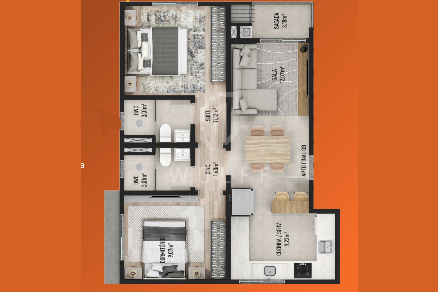 JD1367 - Apartamentos Exclusivos em Itajubá 