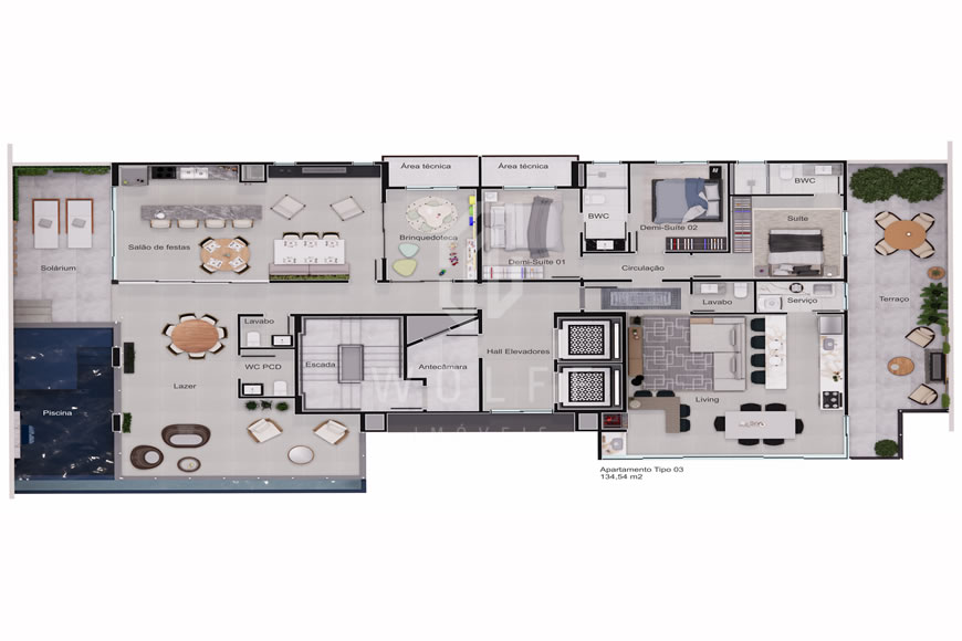 JD1398 - Oceaníc Residence_Apartamentos com Vista Mar