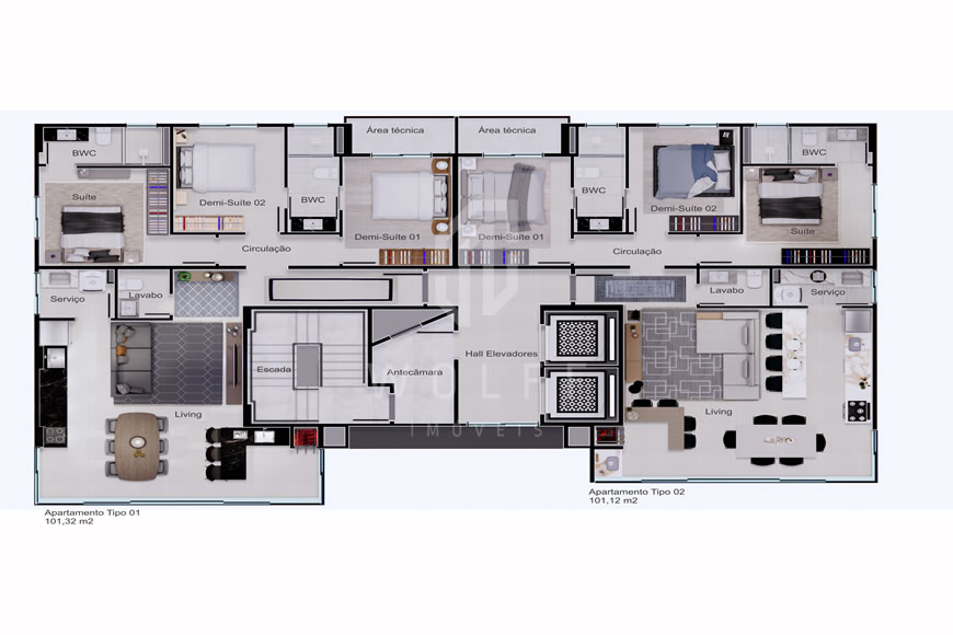 JD1398 - Oceaníc Residence_Apartamentos com Vista Mar