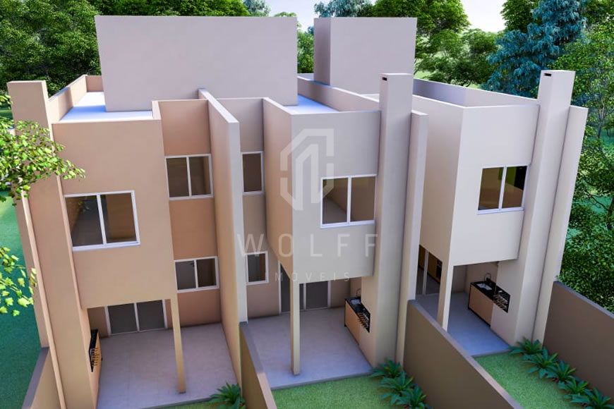 JD1401 - Sobrado Geminado com Ótimo Padrão de Acabamento