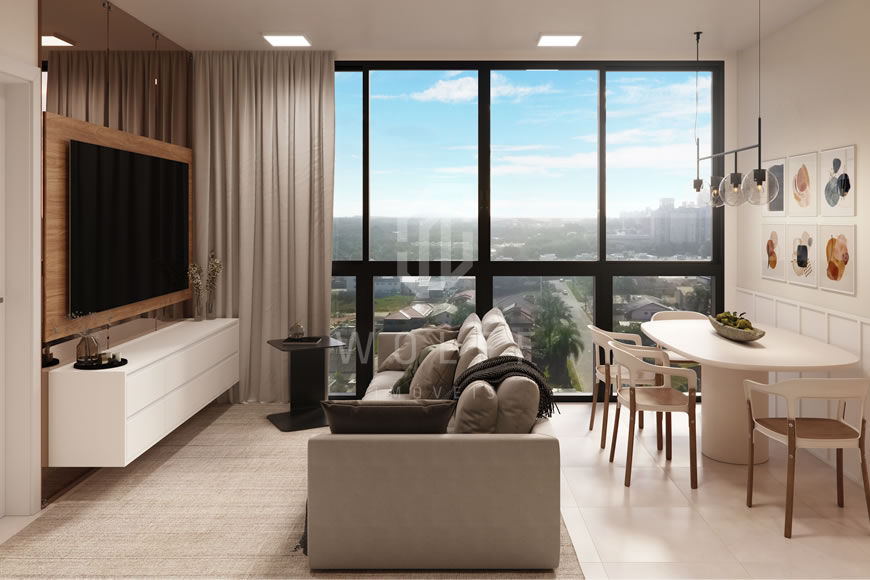 JD1429 - Apartamentos no Centro a 380 metros da praia