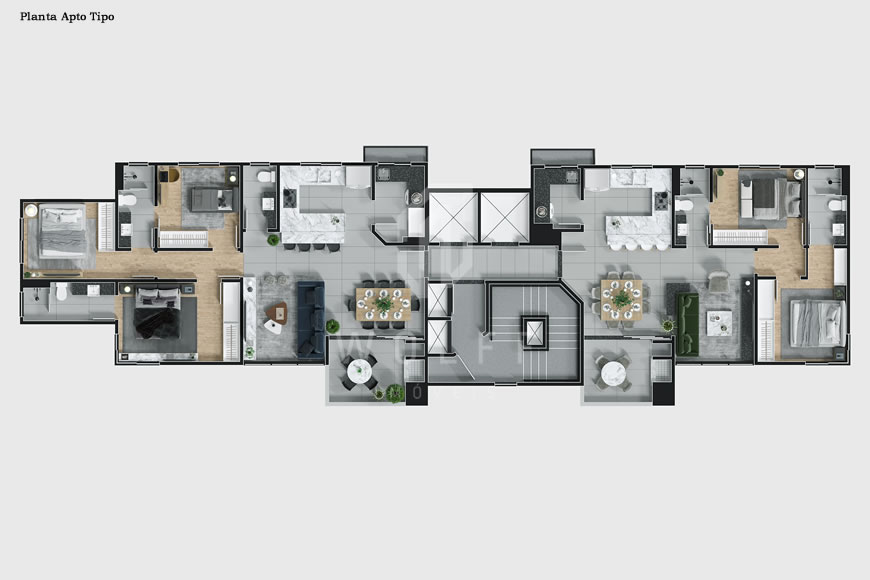 JD1446 - Residencial Malta - Apartamentos Próximo ao Mar