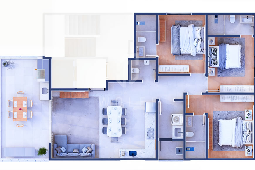 JD1451 - Residencial Skydeck - Apartamentos de 03 suítes