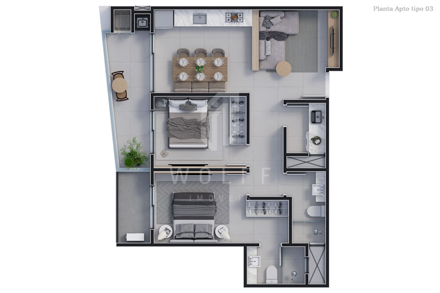 JD1462 - Flow 75 - Apartamentos com Projeto Diferenciado