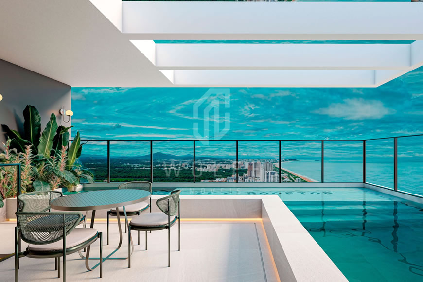 JD1473 - Sky Rooftop - Apartamentos a 230m da Praia