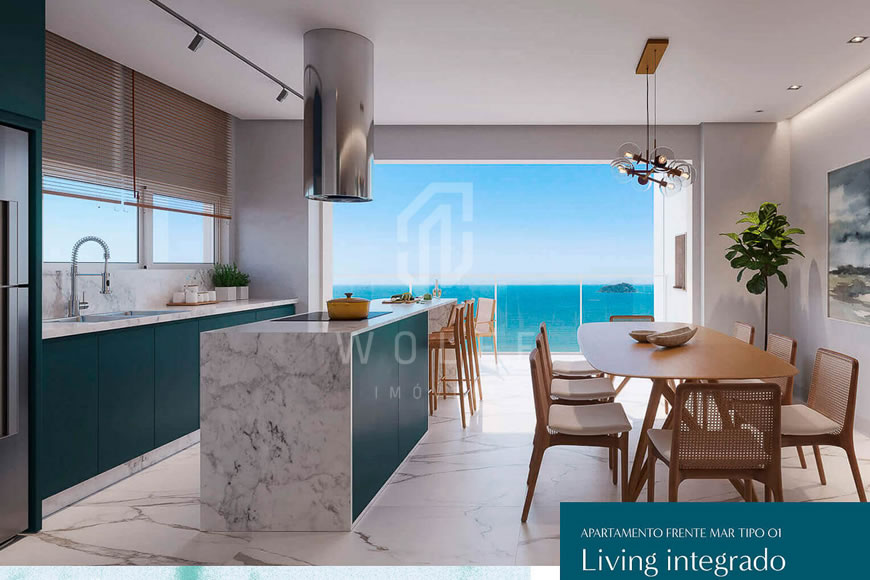 JD1479 - Ocean Park - Apartamento Sofisticado com Vista Mar