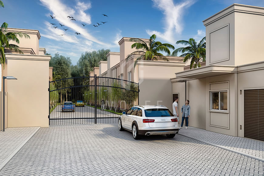 JD1487 - Condomínio Fechado de Casas no Centro