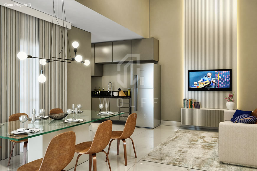 JD1487 - Condomínio Fechado de Casas no Centro