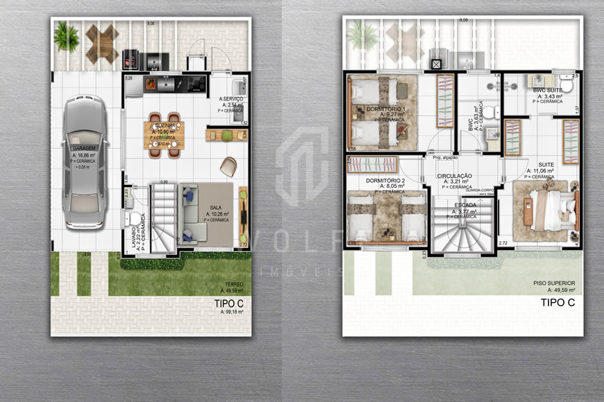 JD1487 - Condomínio Fechado de Casas no Centro