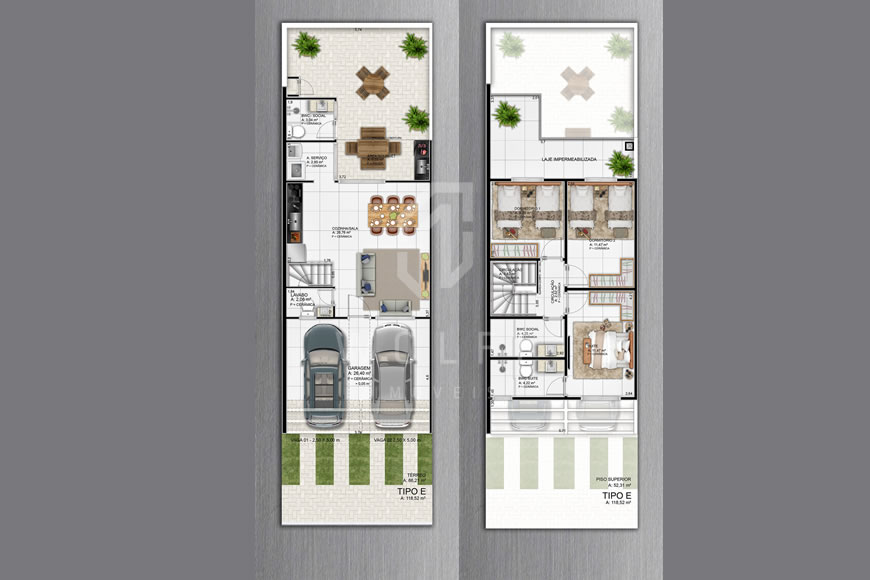 JD1487 - Condomínio Fechado de Casas no Centro