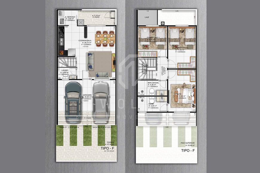 JD1487 - Condomínio Fechado de Casas no Centro