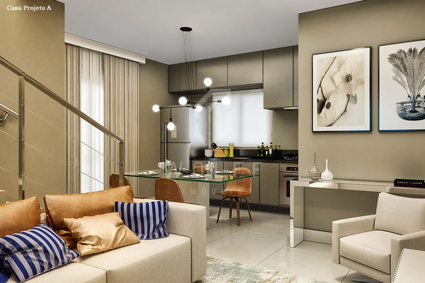 JD1487 - Condomínio Fechado de Casas no Centro