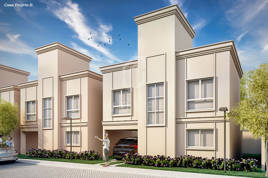 JD1487 - Condomínio Fechado de Casas no Centro