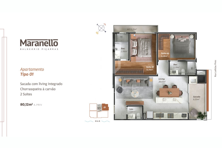 JD1489 - Pré-lançamento - Apartamentos Sofisticados no Centro