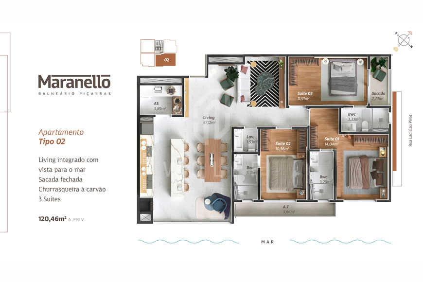 JD1489 - Pré-lançamento - Apartamentos Sofisticados no Centro