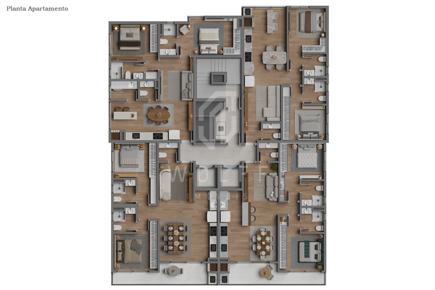 JD1490 - Pré-lançamento - Apartamentos a 150m da Praia