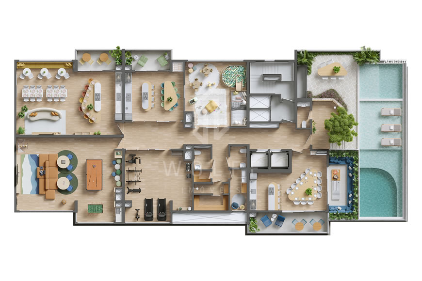 JD1492 - Gran Torino - Apartamento de 02 dormitórios