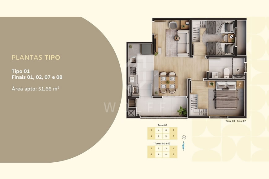 JD1498 - Apartamentos ideais para investimento