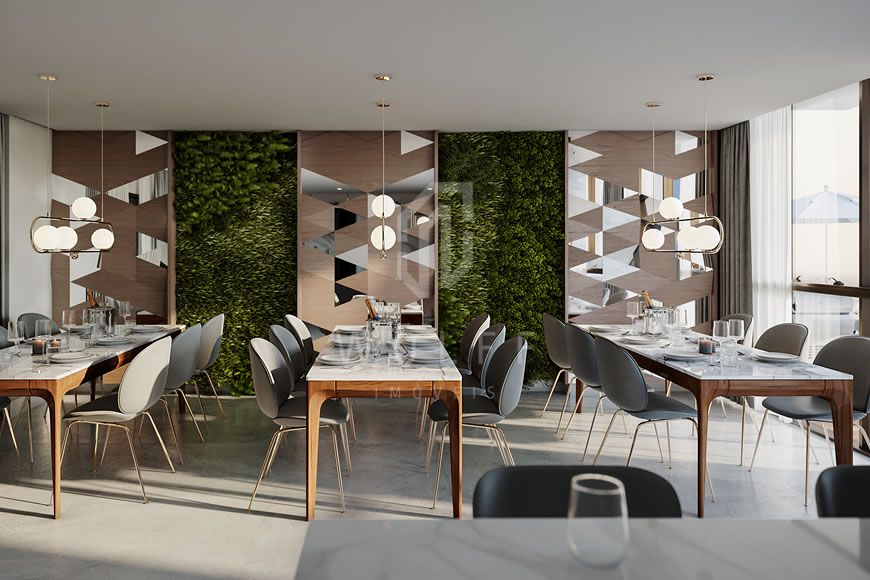 JD1502 - Horizon - Apartamento Decorado com Sofisticação 