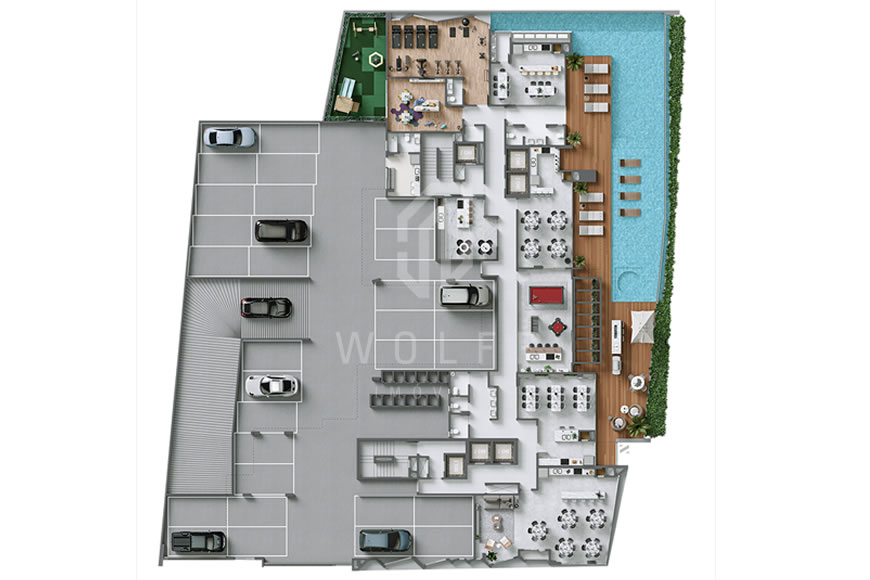 JD1502 - Horizon - Apartamento Decorado com Sofisticação 
