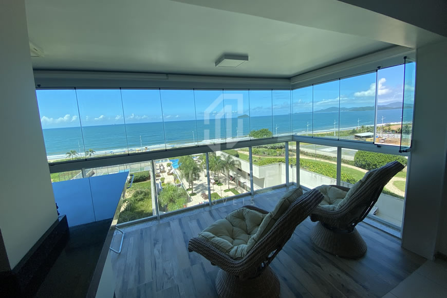 JD1514 - Bali Beach - Apartamento Mobiliado Frente Mar