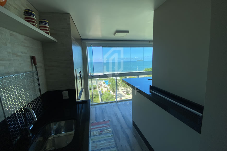 JD1514 - Bali Beach - Apartamento Mobiliado Frente Mar