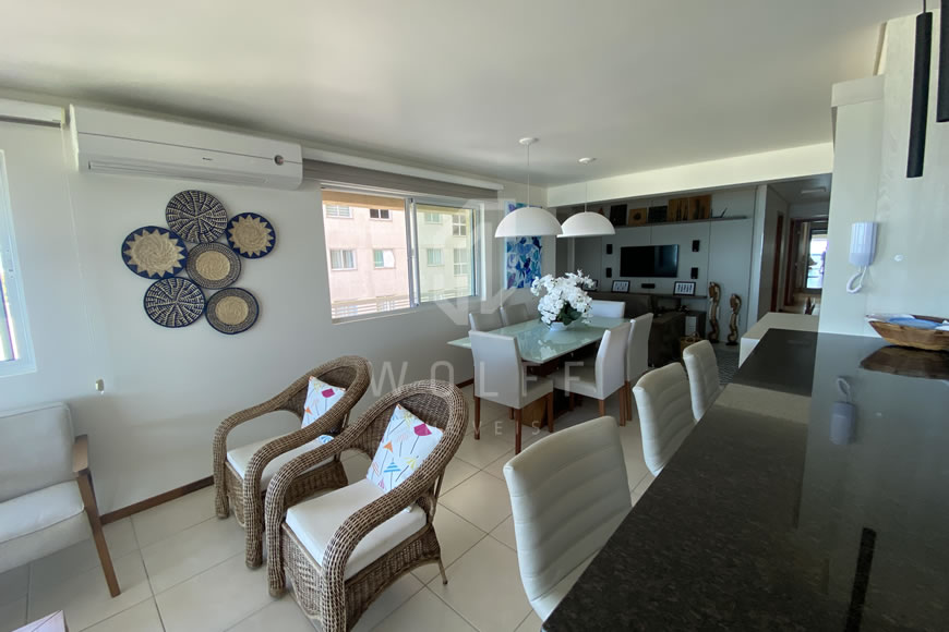 JD1514 - Bali Beach - Apartamento Mobiliado Frente Mar